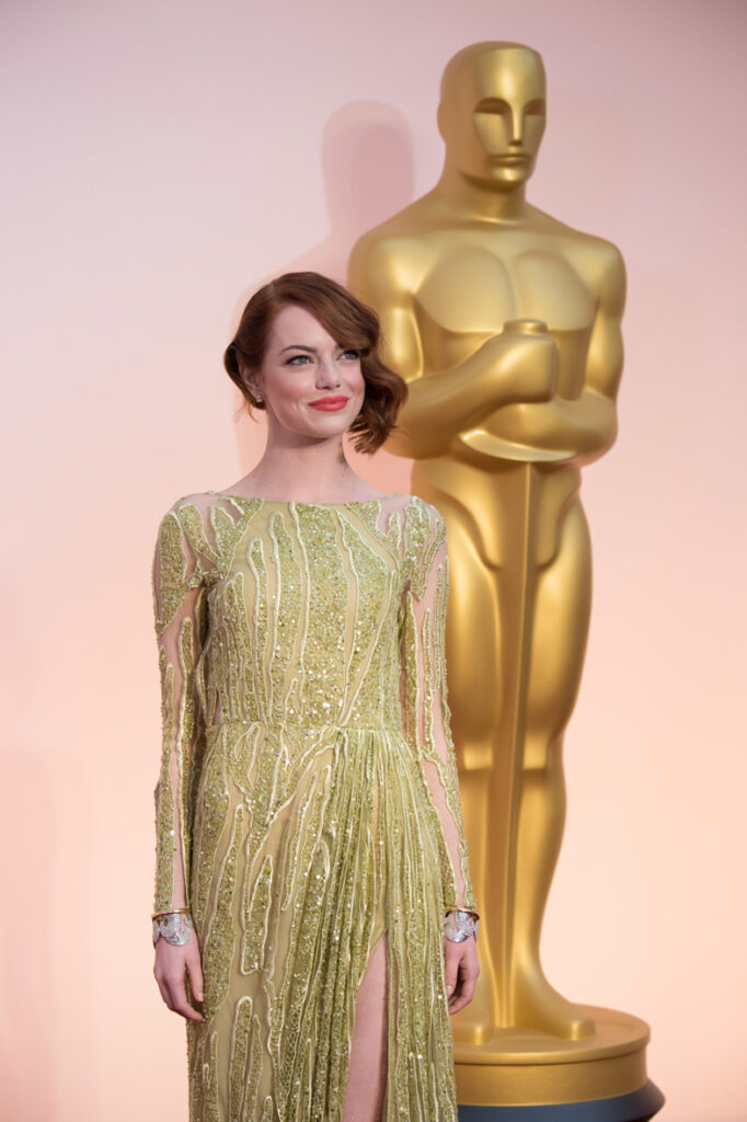 Emma Stone en los Óscar 2015.