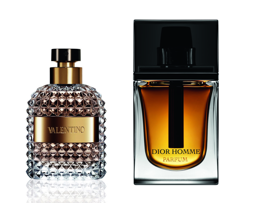 Valentino y Dior Homme Parfum.