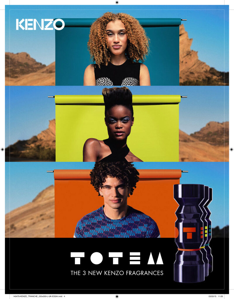 Kenzo Totem, visual publicitario.