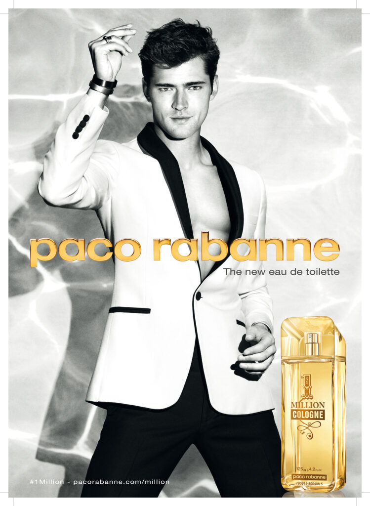 Visutal publicitario de 1 Million Cologne, Paco Rabanne.