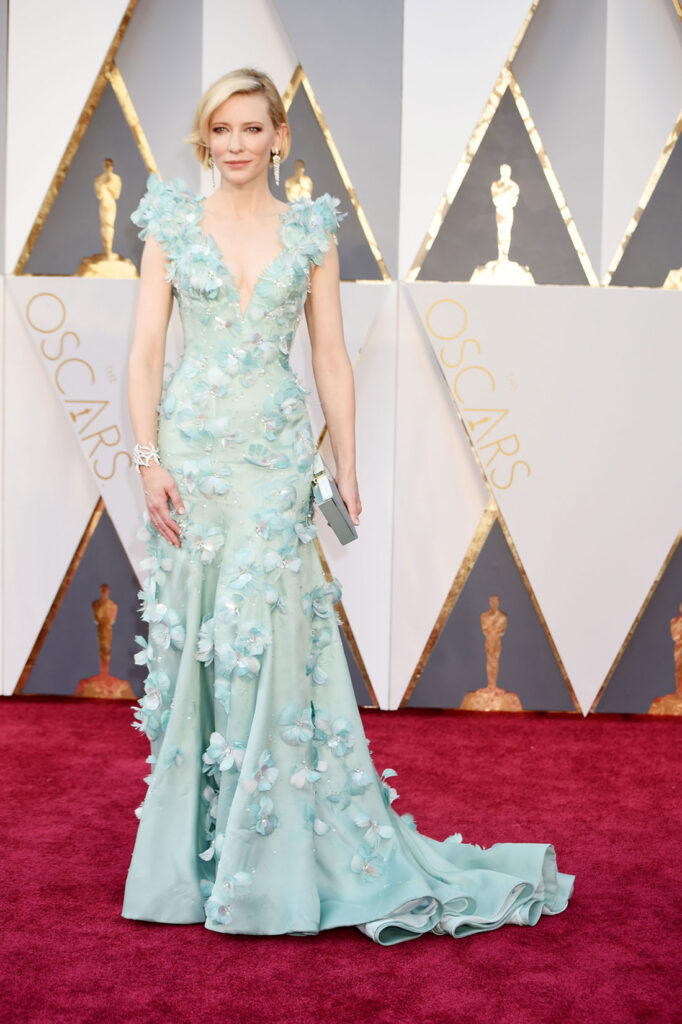 Cate Blanchett en los Oscar 2016, por Jeff Kravitz.