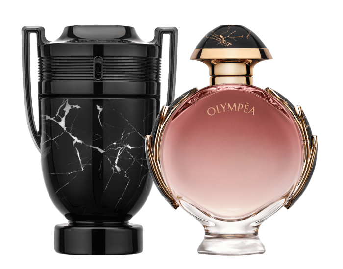 Paco Rabanne Invictus y Olympea Onyx