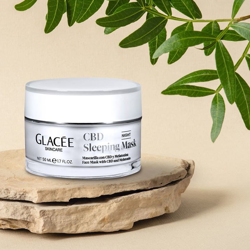 crema con CBD, mascarilla CBD Sleeping Mask, de Glacée